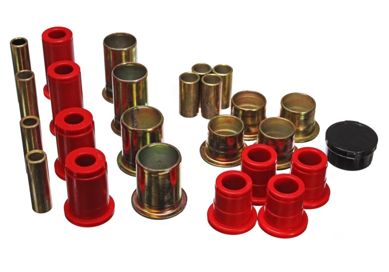 Chevrolet Blazer Control Arm Bushing Set - Front - Energy Suspension - Performance Polyurethane - Red - `82-`04 Chevrolet Blazer Control Arm Bushing Set - Front - Energy Suspension - Performance Polyurethane - Red - `82-`04
